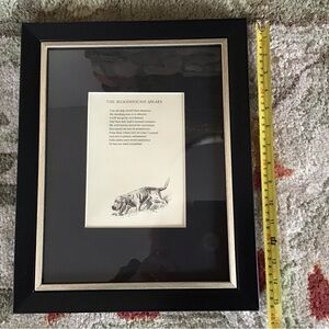 Framed Bloodhound Art Print